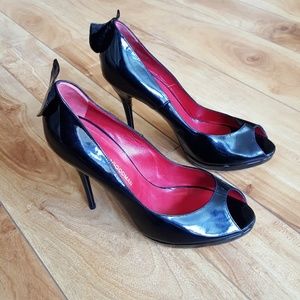 Georgina Goodman Black Heels sz 6.5 made in Italy